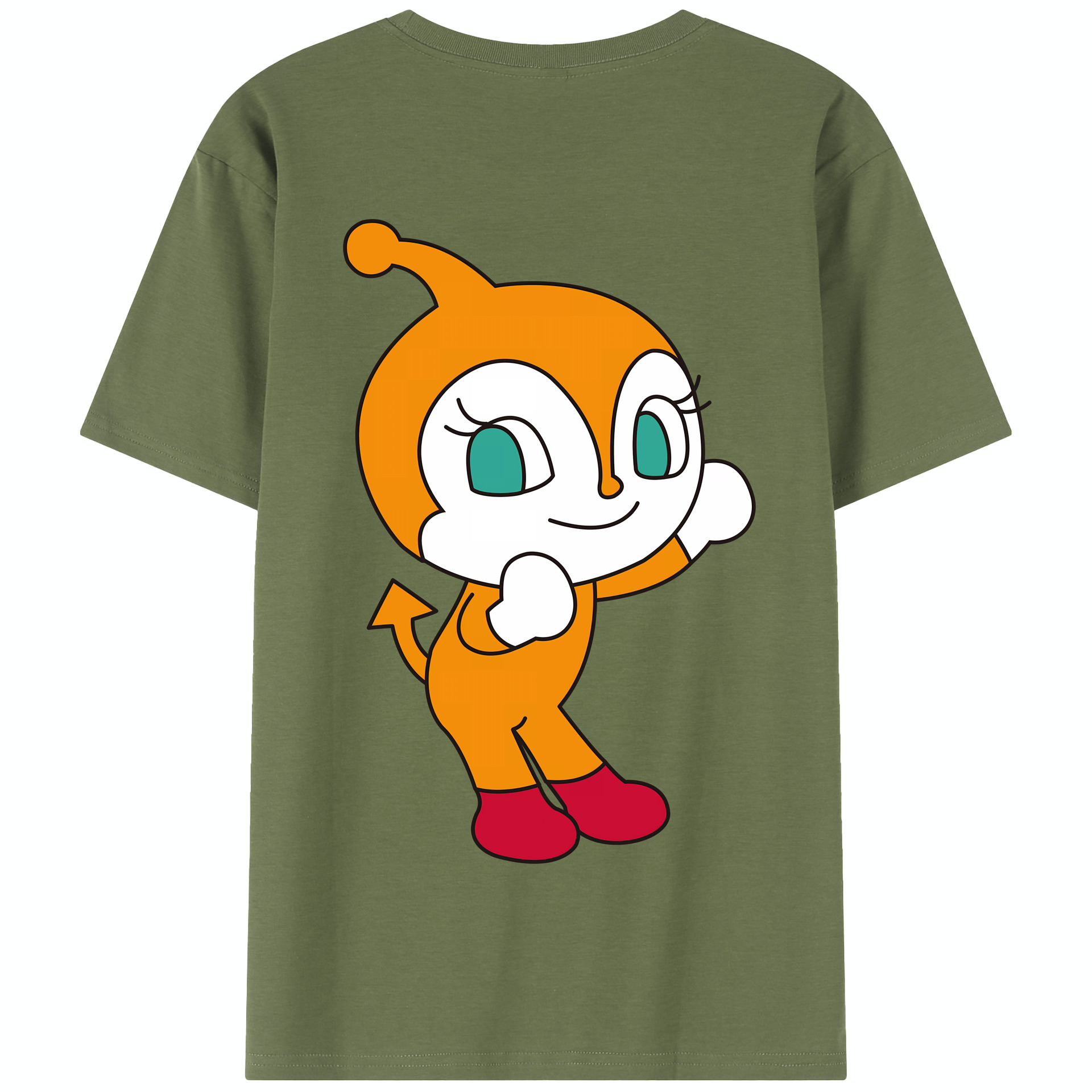 （画像用） アンパンマン Anpanman 綿100％半袖Tシャツ（背面プリント）